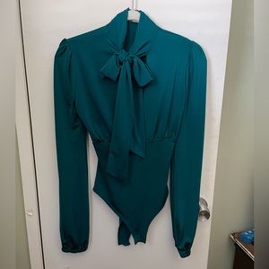 Plunging Blouse/Bodysuit Small